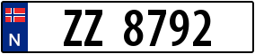 Trailer License Plate